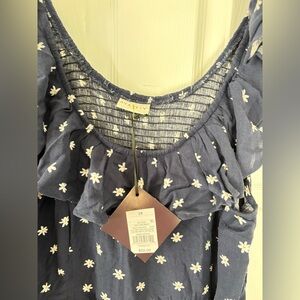 Ava & Viv blue dress with daisies new never worn size 2X NWT